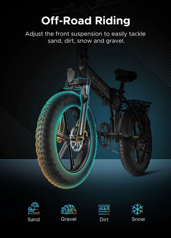 Engwe EP-2 Pro | All Terrain Tyres Folding Electric Bike - Image 10