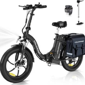 COLORWAY Folding Electric Bike – Compact Design, 36V Battery, and Stylish Performance