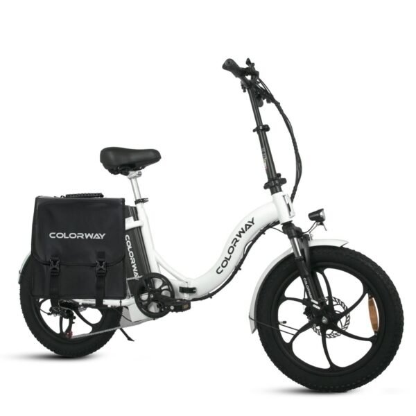 Colorway BK6S folding e-bike with pannier bag - Image 4