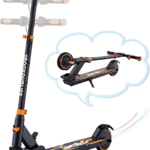 RCB R15 Electric Scooter for Kids and Adults with 350W Motor and LED Lights