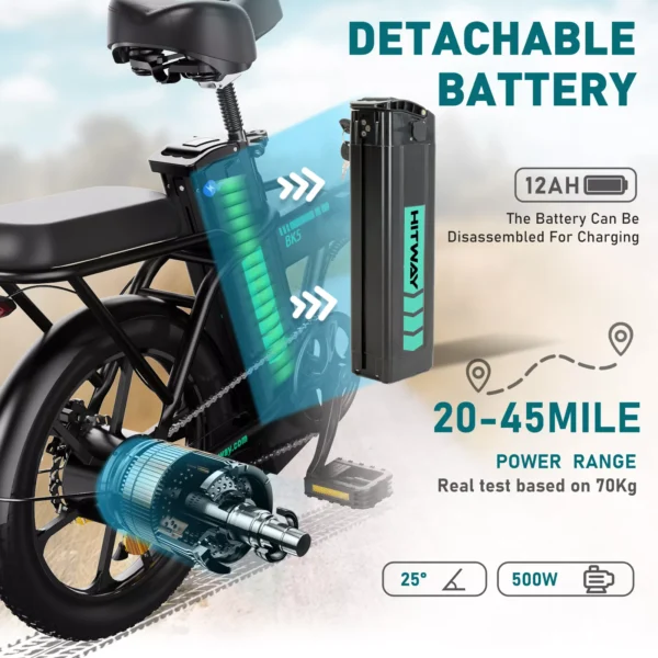 HITWAY BK5 250W FOLDING ELECTRIC BIKE - Image 23