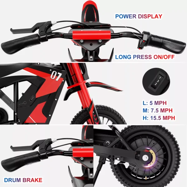 EVERCROSS EV12M Kids Electric Dirt Bike for kids - Image 14