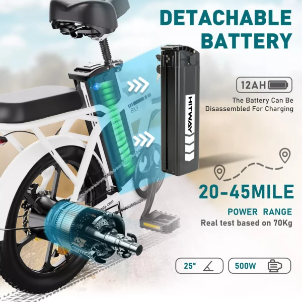 HITWAY BK5 250W FOLDING ELECTRIC BIKE - Image 10